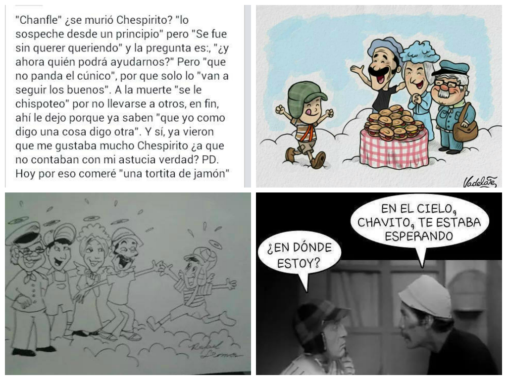 fedep89's tweet photo. Seguramente allá arriba hay gente que te esperaba hace mucho #Chavo #Chespirito. Gracias por tantas alegrías. http://t.co/rmK6GBSj2j