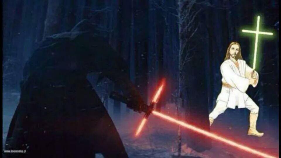 Jesus_M_Christ's tweet photo. #TheForceAwakens Jesus http://t.co/E5VO0tmuAI