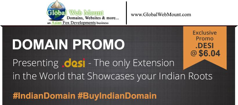 GlobalWebMount's tweet photo. .DESI, The only Ext. in the World that Showcases ur IndianRoots #IndianDomain #BuyIndianDomain http://t.co/Dw2n561Ul9 http://t.co/KMsEIel2eg