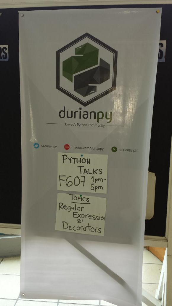 durianpy's tweet photo. Hey guys! DurianPy 5 starts in 45 mins @ AdDu 6th Floor Finster Building, Room F607! See you! http://t.co/9pGX4JvpgQ