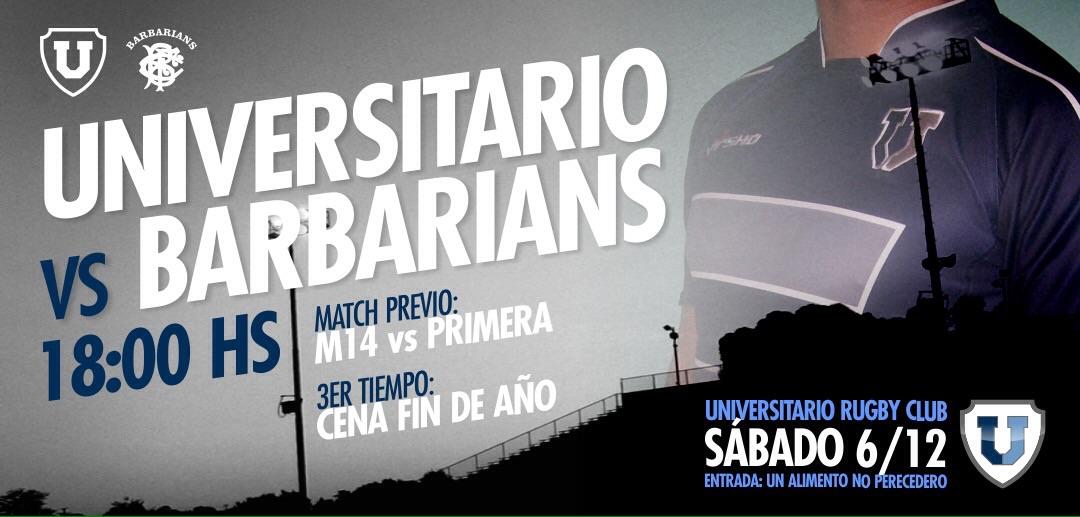 Se viene Universitario vs Barbarians