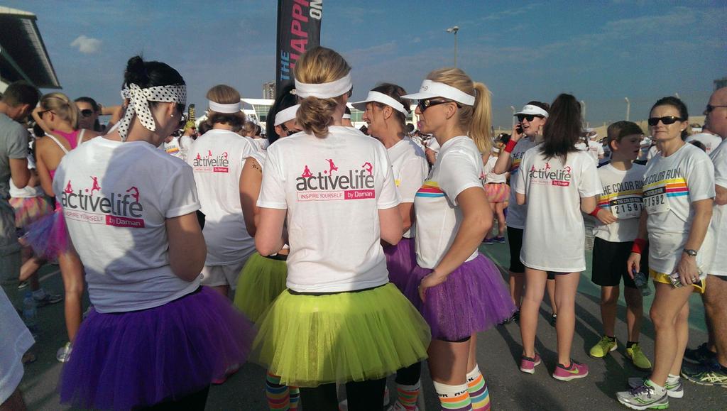saidideema's tweet image. The tutu community at the #ColorRunUAE