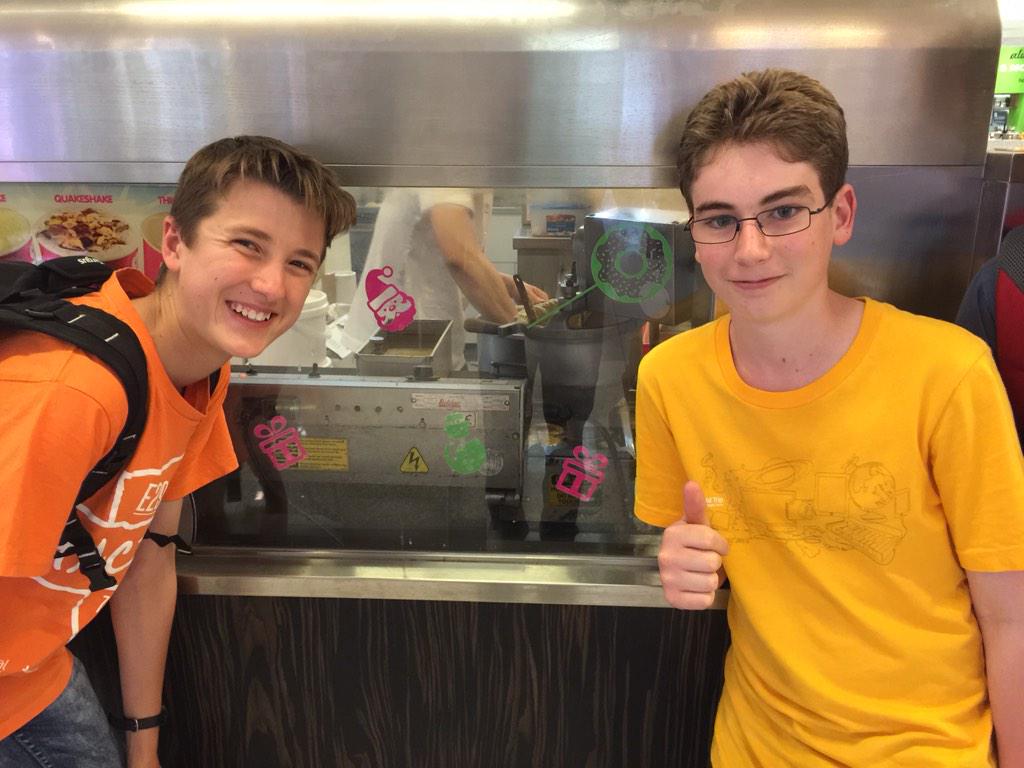 CodeCadets's tweet photo. Donut run for #HACT2014 #CBRIN . See you back at @entry29 soon! http://t.co/zS3pvfXH5u