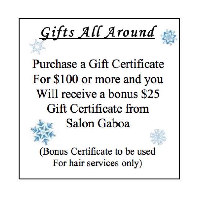 salongaboa's tweet photo. The Christmas season is fast approaching! Check out Salon Gaboa's Holiday Promotions! Call 905 856 9442 to book🎄🎁 http://t.co/JX0o3UZw6d