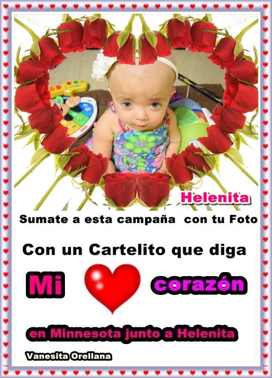 vanesa_tuprince's tweet photo. #AyudemosaHelenita Juntemos buenas vibras. ¡ Sumate ! ..Mi Corazón ♥ en Minnesota junto a Helenita @ReynaReechOk http://t.co/8j9mQFbplM