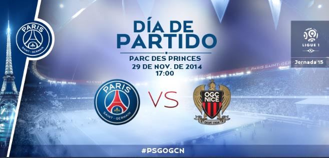 PSG_espanol's tweet photo. Hoy ante Nice buscamos nuestra novena victoria consecutiva incluyendo juegos internacionales. #ALLEZPARIS #PSGOGCN http://t.co/dQA19S9jQ9