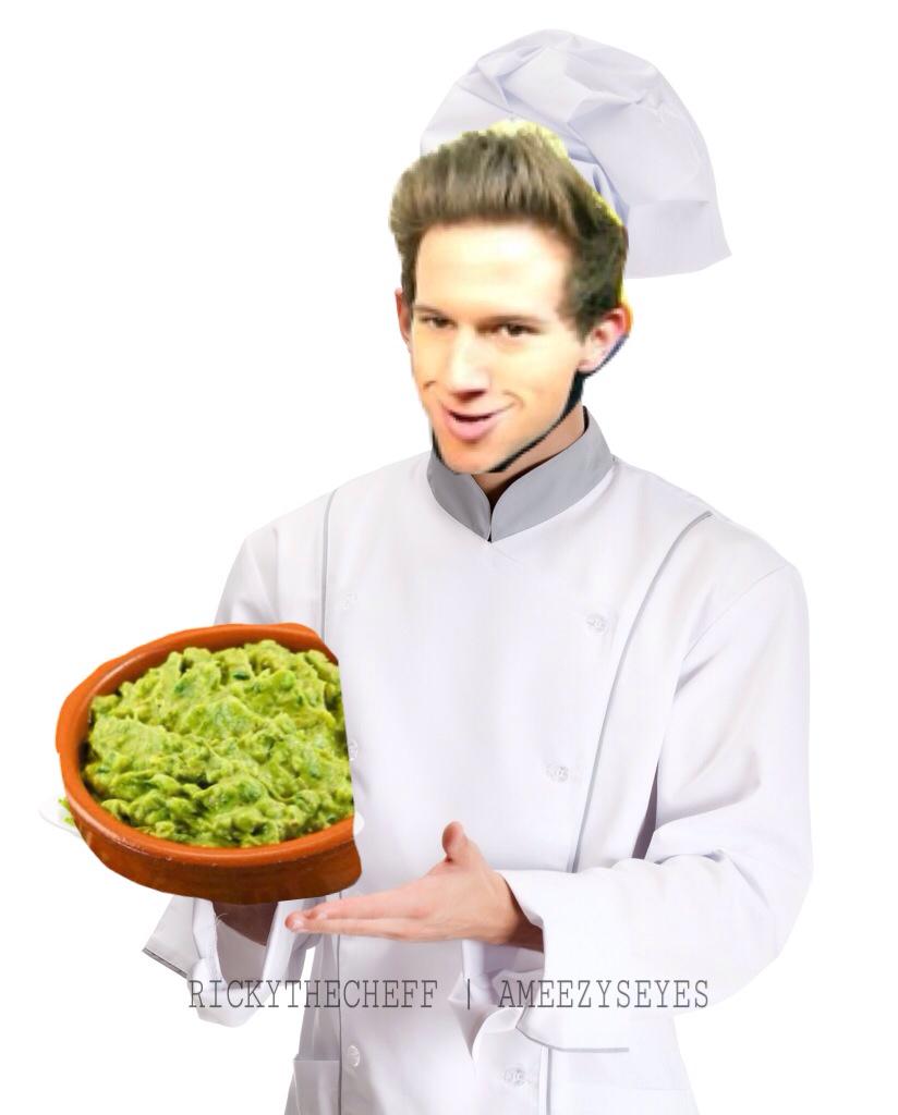 RickyTheCheff's tweet image. “@RickyPDillon: WHAT THE HECK!!! THE GUACAMOLE I MADE IS ACTUALLY SO GOOD IM A CHEF! WHO AM I????”