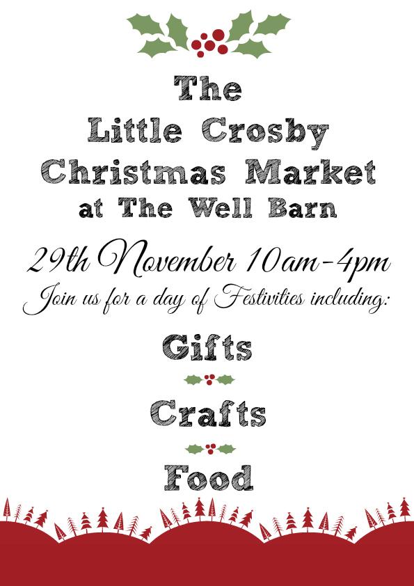 CrosbyVillage's tweet photo. ☆☆☆ TODAY ☆☆☆
Little Crosby Christmas Market
at The Well Barn 29th Nov 10-4pm
Gifts 🎄 Crafts 🎅 Food 🎄 http://t.co/8Xh3a8fwUF