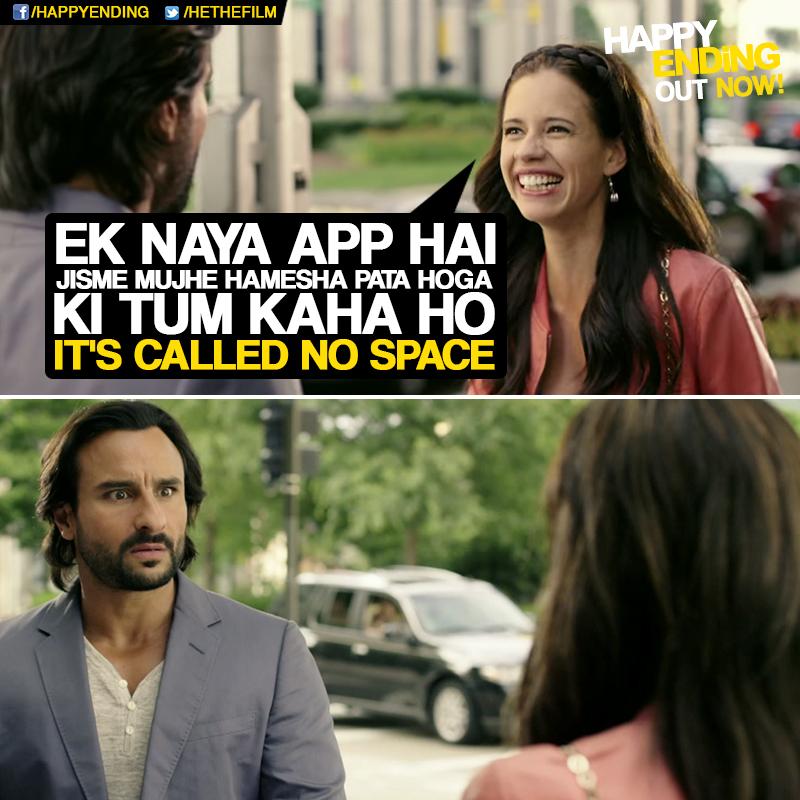 The No Space App has completely ruined Yudi's life!
Go watch #HappyEnding today in theatres