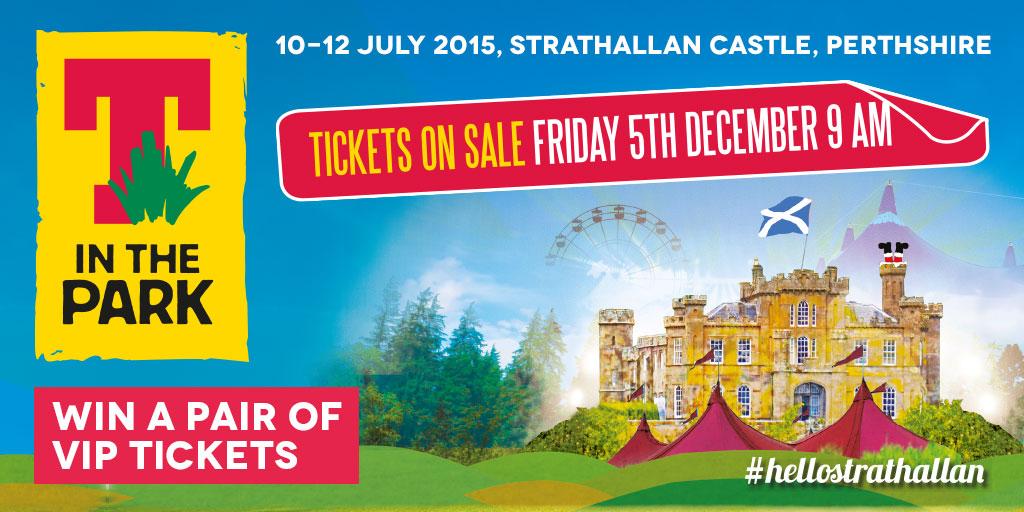 Tinthepark's tweet photo. Would VIP TITP tickets light up your #Christmas? Details on how you could win a pair coming soon! #hellostrathallan http://t.co/d4nlcCHWu7