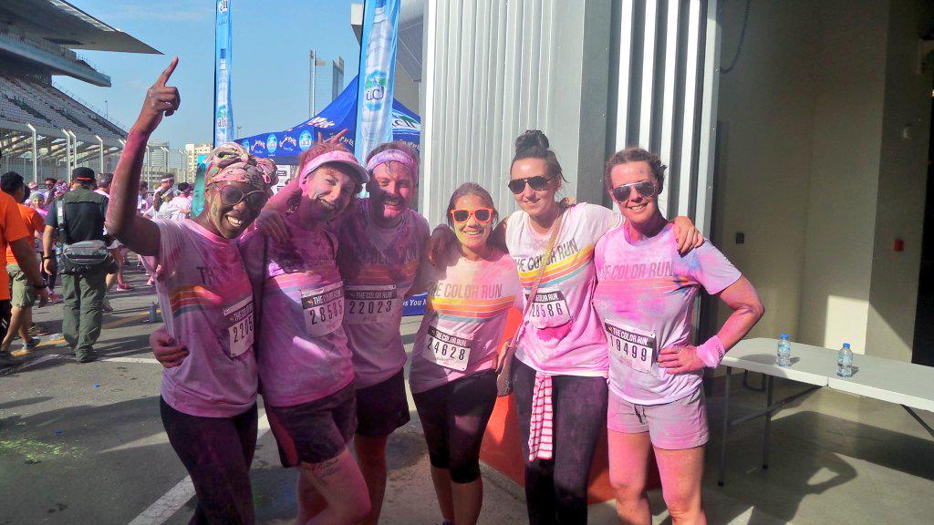 BAdesuyan's tweet image. Team @TimeOutDubai  took part in the #ColorRunUAE  -what an awesome morning!