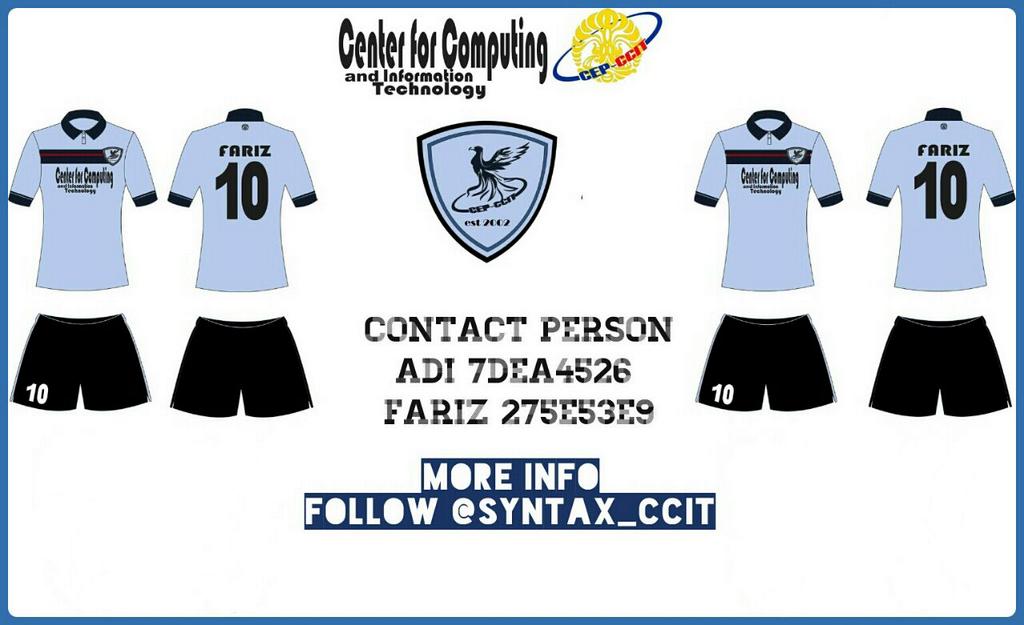 syntax_ccit's tweet photo. [JERSEY CCIT] Ikut bikin yuk! 155k Bahan paving sablonan polyster. Open po s/d 5 Desember 2014 cc : @csaftui http://t.co/P4xxEFRg7o