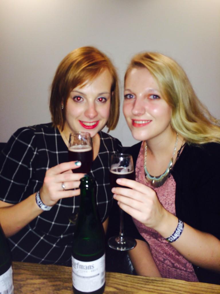 LottLott's tweet photo. So me and my bestie missed our last train, an excuse for a few more cheeky drinks #missedtrain #kriek http://t.co/IO8G2vKVFE