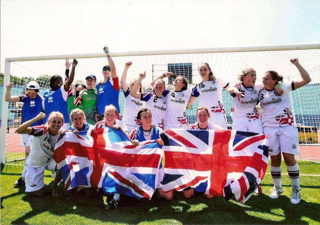 GBDeafFootball's tweet photo. Deaf Sports Personality of The Year 2014 is tonight. Who's going? Women's squad and manager up for awards 👍⚽️🇬🇧 http://t.co/7LGWmDHbSA