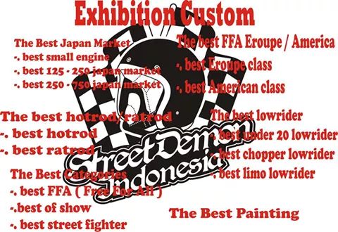 Kirim foto motor kamu ke email kami.
Street.demon.indonesia1@gmail.com