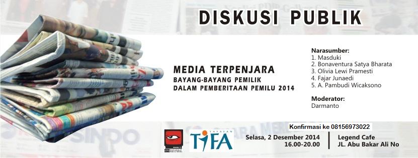 Cc @FikomUMBY RT <a href="/mpm_jogja/">MPM Jogja</a>: <a href="/fajarjun/">Fajar Junaedi 🍉</a> Diskusi 'Media dan Politik' 2/12/14 | 16.00 WIB di Legend Cafe *Free *Terbatas
