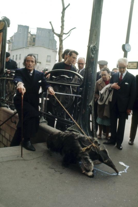 @BBC6Music @maryannehobbs Dali was a walking piece of Art. Here he is with his pet Anteater. :) #6MusicMakeArt