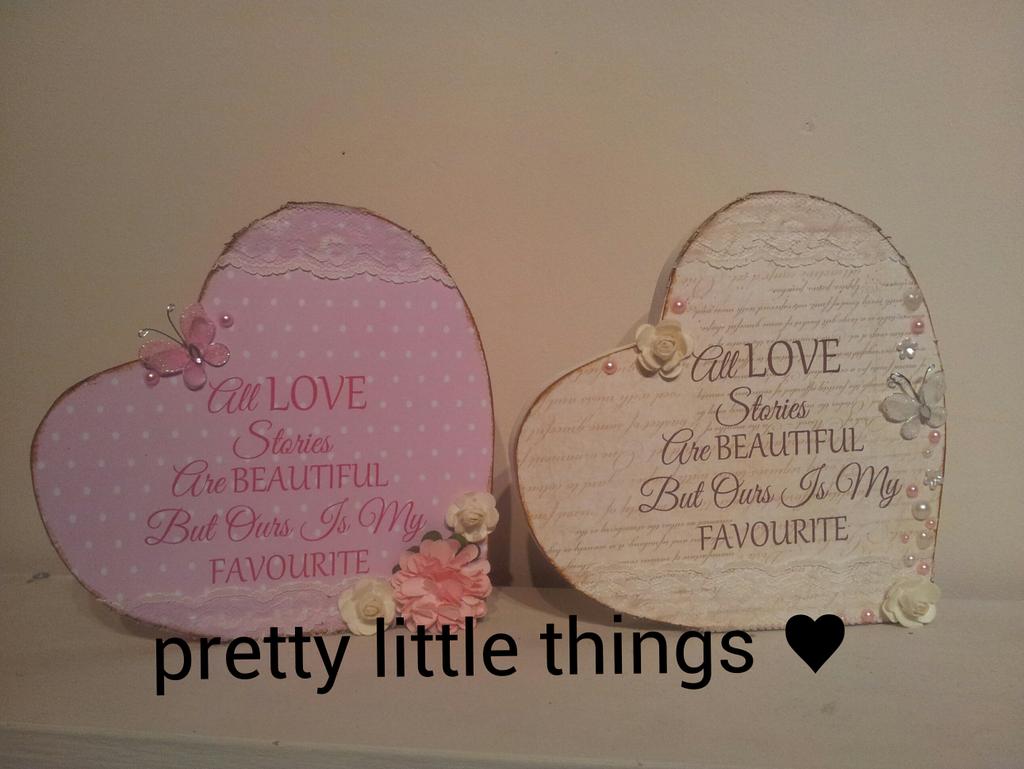 PrettyLthings1's tweet image. All love stories are beautiful but ours is my favourite ♥
#handcut #handmade #shabby #vintage #quote #love