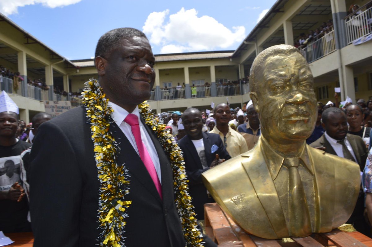 Le réseau des organisations de developpement de #Panzi inaugure une statue à l'éffugie du Dr @DenisMukwege @PanziUSA