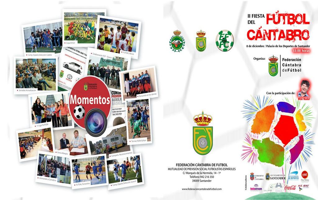 RFCF_es's tweet photo. El lunes 8 de diciembre celebramos la "II Fiesta del Fútbol Cántabro" en el Palacio de Deportes #Santander (18:00 h) http://t.co/EnzUmGvirs