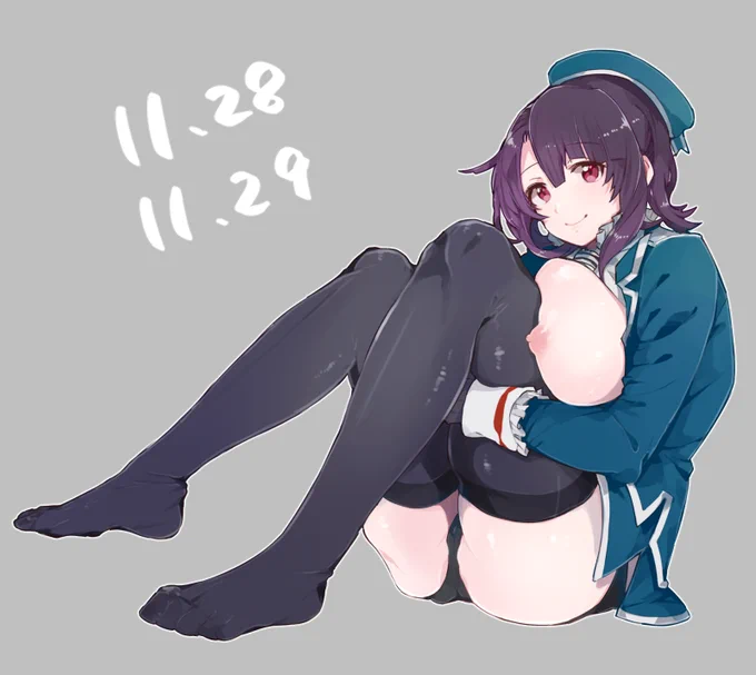 【R-18】いいニーハイの日といい肉の日まとめて高雄にお任せしたらくがき 