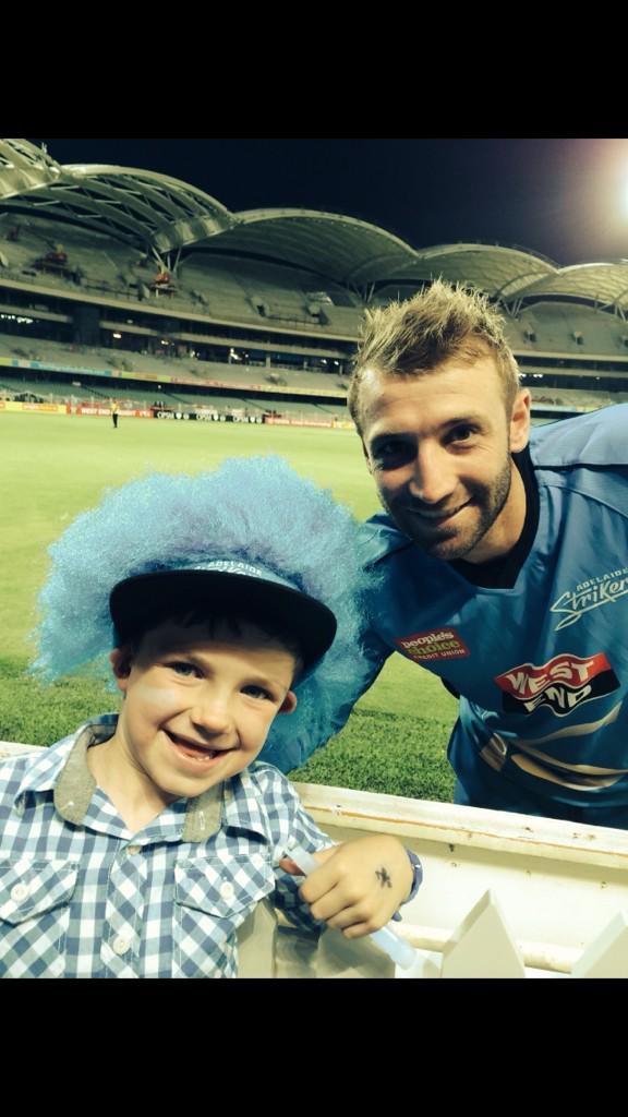 scootersfarm's tweet photo. Found this one tonight #RIPPhilHughes made our boy very happy NYE last year at adelIde oval http://t.co/5jNP73X9dJ