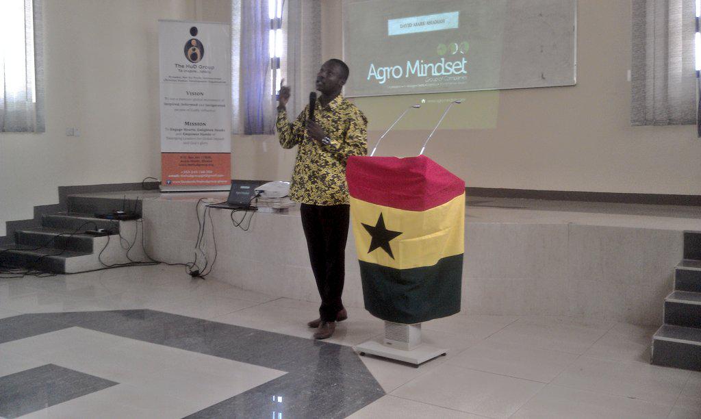 thehudgroup's tweet photo. .@iam_agromindset, CEO of @agromindset Grp talks to us on the topic "Why Entrepreneurship Matters" #YPC2014 @ CAUC http://t.co/7UpdukE5NX
