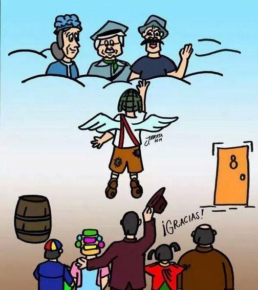 No hay persona en este mundo que no este triste por la partida de #Chespirito