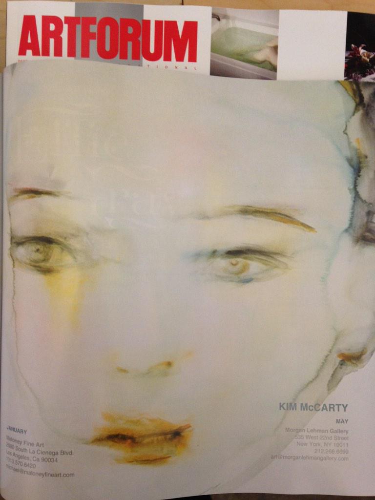 morganlehmangal's tweet photo. Beautiful ad in @Artforum for #KimMcCarty. Showing @maloneyfineart  in January and here at MLG in May http://t.co/UWTAYx8VLF