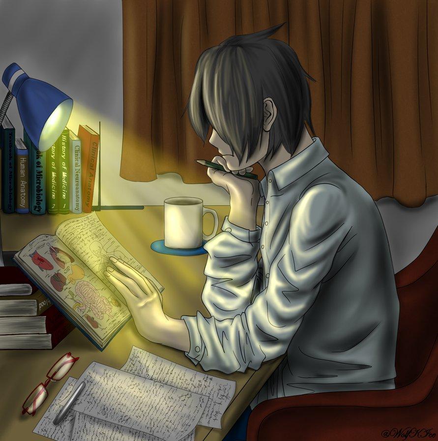 DocterSmiley's tweet image. Falls asleep studying