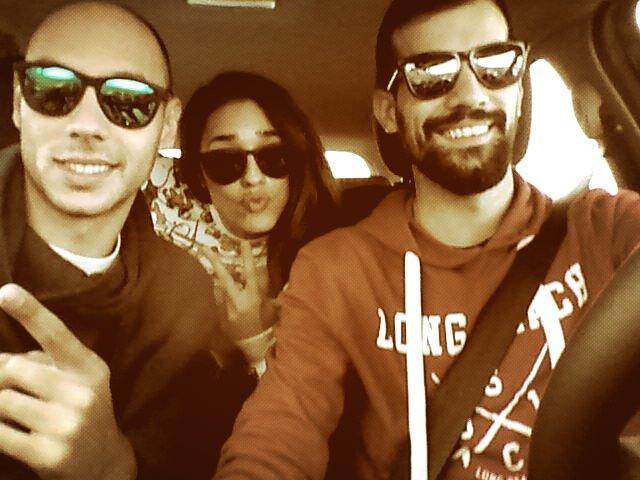 De camino a valencia city con mi gordi @Omar_Gh15 y el pillazo <a href="/dcpillo/">Diego Campillo</a> #goodtravel #welcometothegoodlife ♥