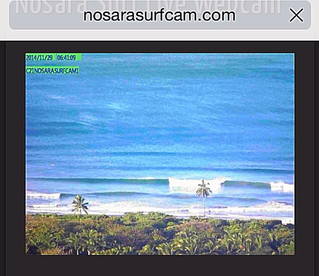 Offshore and sunny in Guanacaste this morning.
