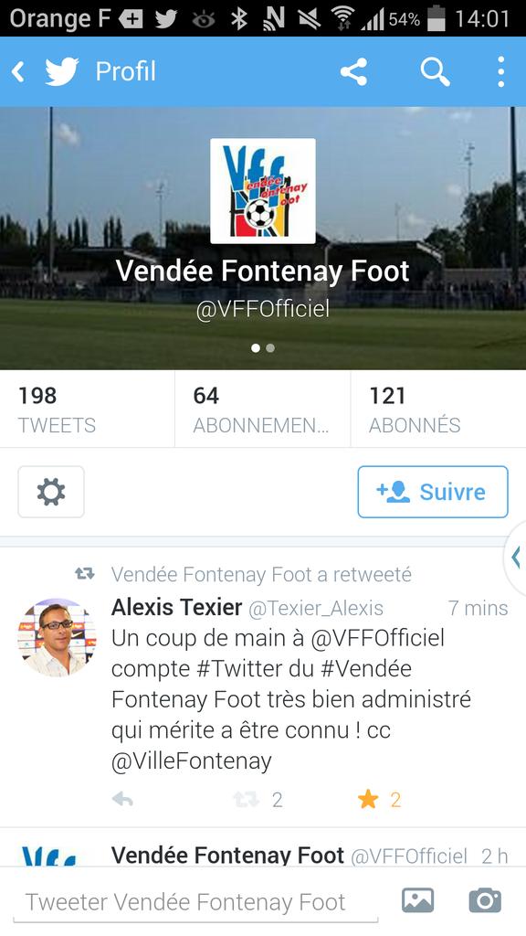#lasttweet compte INACTIF : rdv sur <a href="/VFFOfficiel/">Vendée Fontenay Foot</a> MERCI aux 425 abonnés qui nous ont suivi 2ans et demi. #Vendée #CFA
