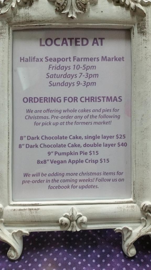 We have #glutenfree #vegan #dairyfree cakes, pies, and crisps ready for the holidays!!
