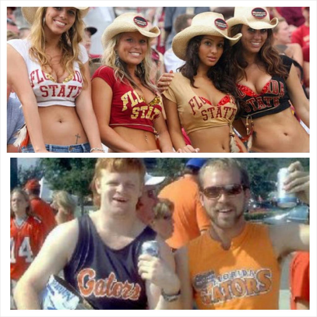 dannykanell's tweet photo. Alright who ya got?? Retweet for the Noles. Favorite for the Gators #RivalryWeek http://t.co/qxYWUzXZBH