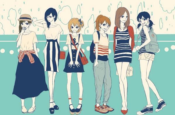 ハイキュー企画モノコレクション 女マネさんたちでマリンコーデ ﾟ ﾟ Hqキャラマリン化企画 ハイキュー好きな人rt ハイキュークラスタさんと繋がりたい ハイキュークラスタさんがバッてrtしてきてグワッて繋がる不思議なタグ Http T Co