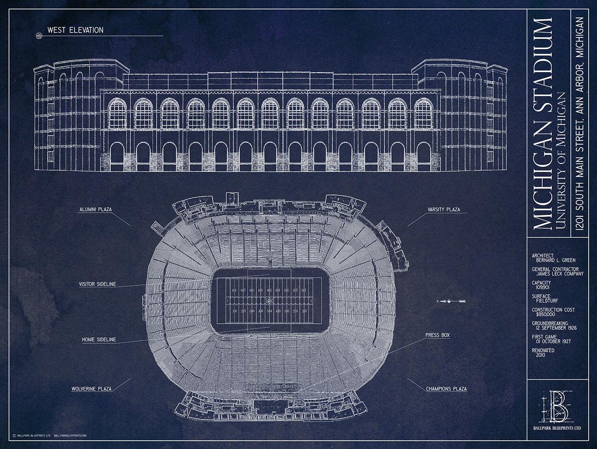BallparkArt's tweet photo. @MaizenBrew DM us if you'd like to give away a Michigan Stadium print to a follower during the game today! http://t.co/DQMbrGVo0b