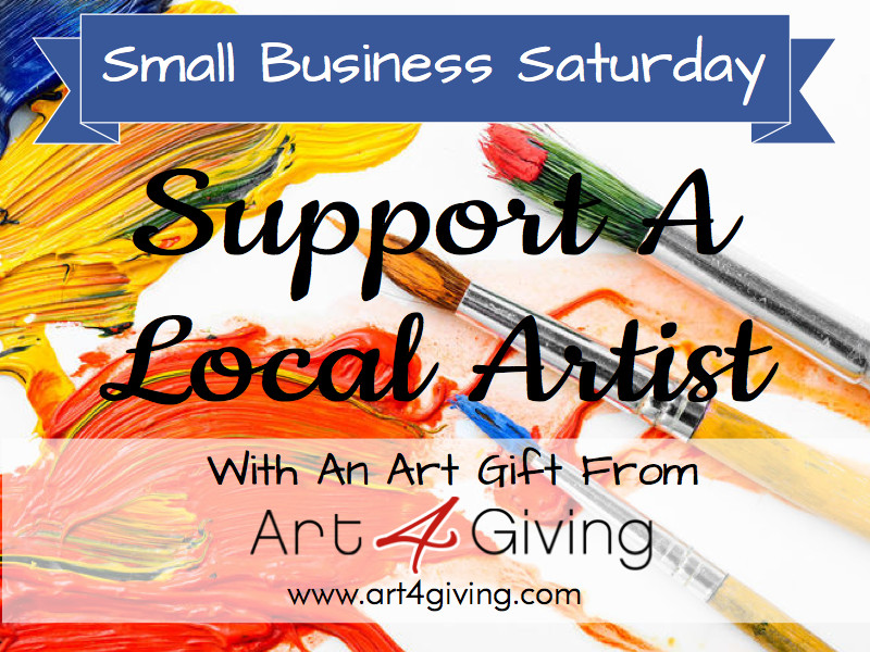 Art4Giving's tweet photo. Welcome to Small Business Saturday! Please consider a gift of ART that benefits local http://t.co/TYVEPvlEMU... http://t.co/x61uruIBFx