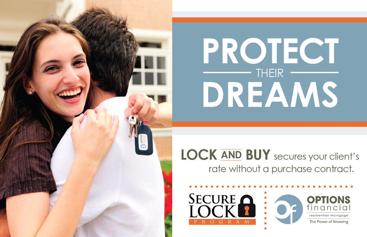 Joint_E_Network's tweet image. Help your homebuyers lock in a better #InterestRate this month with our #SecureLock guarantee.