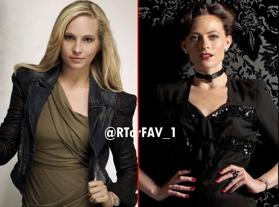 REQUESTED 
RT for Caroline Forbes (The vampire diaries)
FAV for Irene Adler (Sherlock)