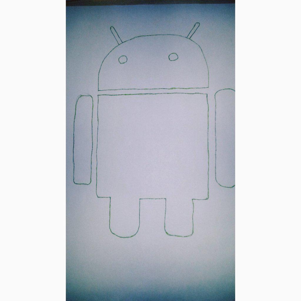 DrawingLynx's tweet image. My little Friend^^ :D Oh and any ideas what I could draw next? #androidbot