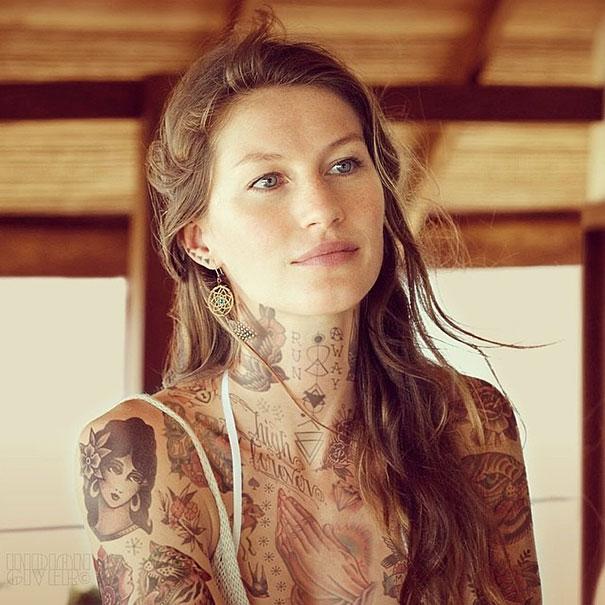 E se alguns famosos fossem tatuados? - issoeincrivel.com/e-se-alguns-fa…