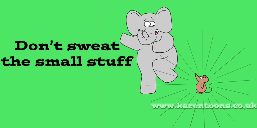 happy_cartoons's tweet image. Still stressed from Black Friday? Don't sweat the small stuff! #cartoon #positive #elephant