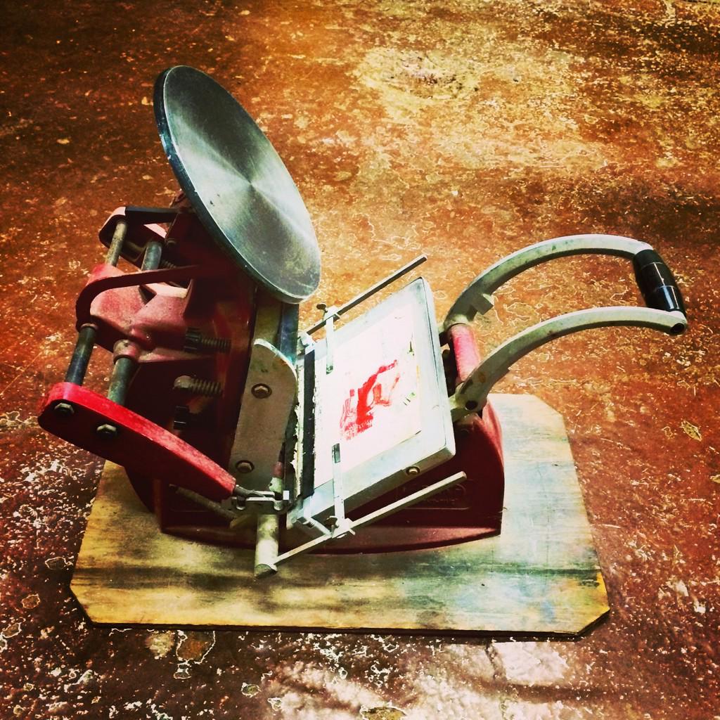 Great open day today. Dug out this beautiful manual printing press which is one of our next restore projects!