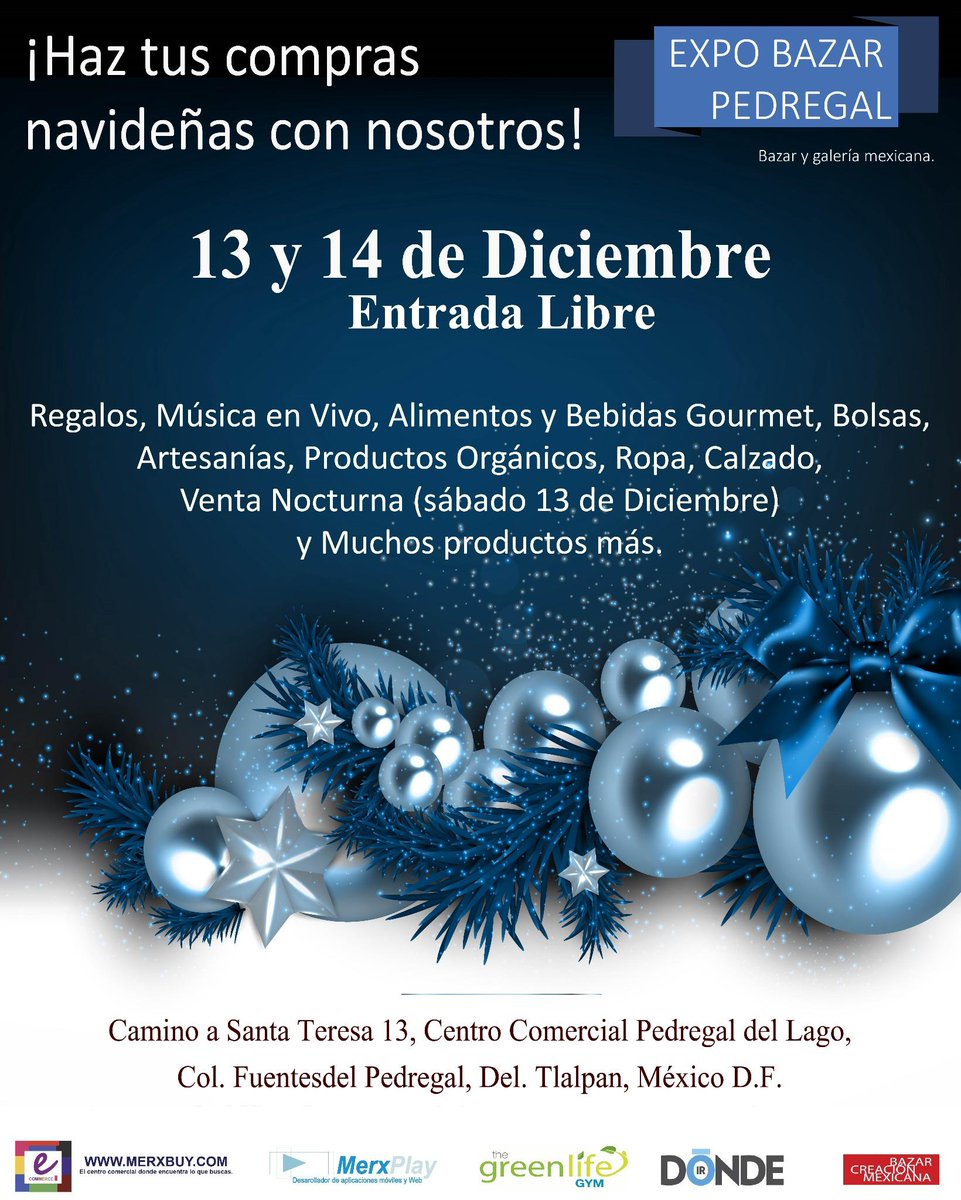 <a href="/ColGralAnaya/">Col General Anaya</a> Ven con tu familia y amigos a la Expo Bazar Pedregal y haz tus compras a los mejores precios.