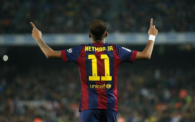 Neymar jr. Celebrating - FlyBarca