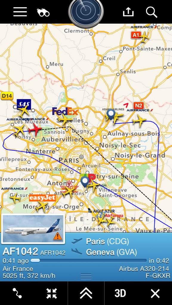 airlivenet's tweet photo. Correction: #af1042 returning to CDG not ORY http://t.co/G13zQmYWlh - @FlightCrisis