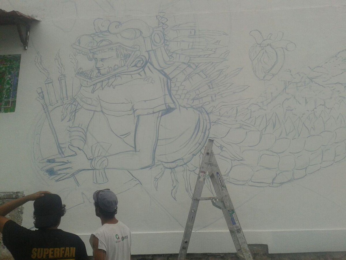 CiudadMural's tweet photo. Formas. #CiudadMuralXicotepec http://t.co/w3o4lNbuql