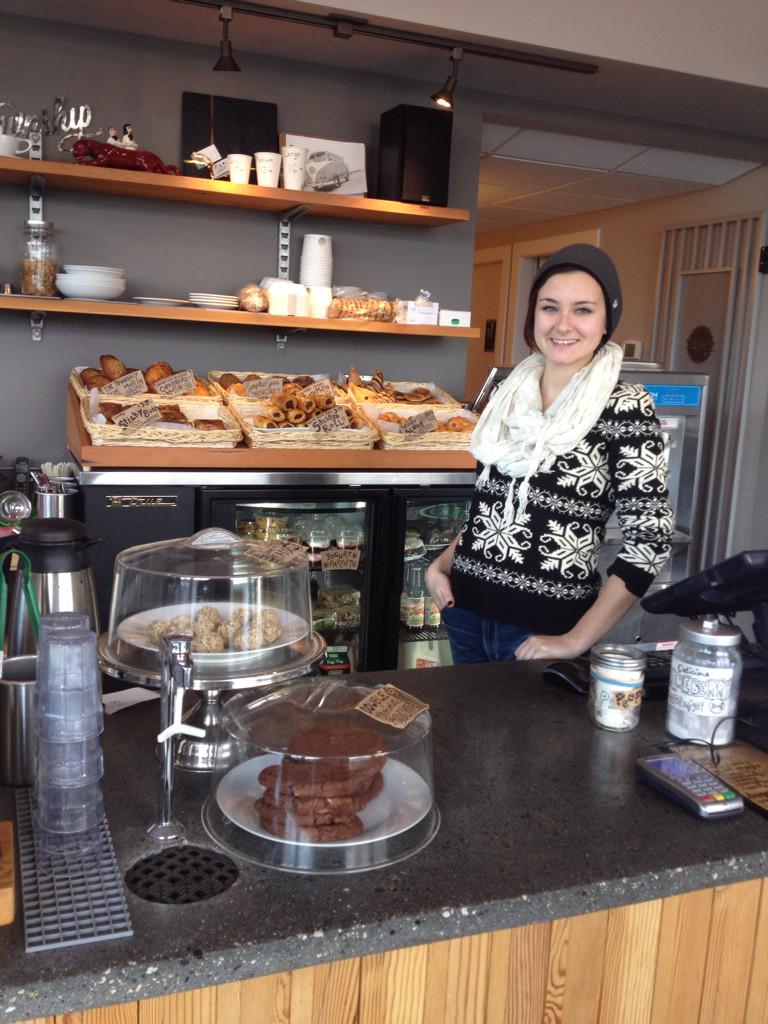 TownshipCo's tweet photo. It's like a mini bakery here! ...and that's Carmyn who seems to be cold even if it's 21°C here! :) http://t.co/TEt9dJbOxZ