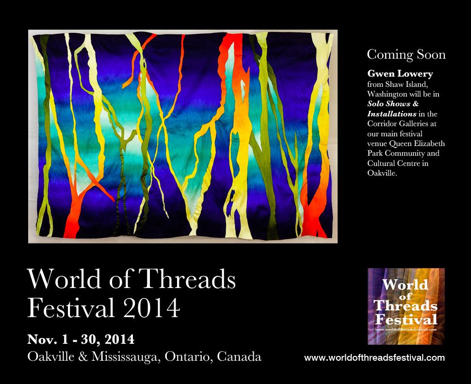 Visit #worldofthreads Festival today. Ends Nov 30. 97 Artists exhibiting, 255 pieces. Info worldofthreadsfestival.com/exhibitions_me…
